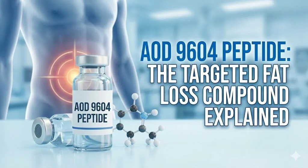 AOD-9604 Peptide: Complete Guide to Benefits, Dosage, Injection Sites, Side Effects & Expected Results